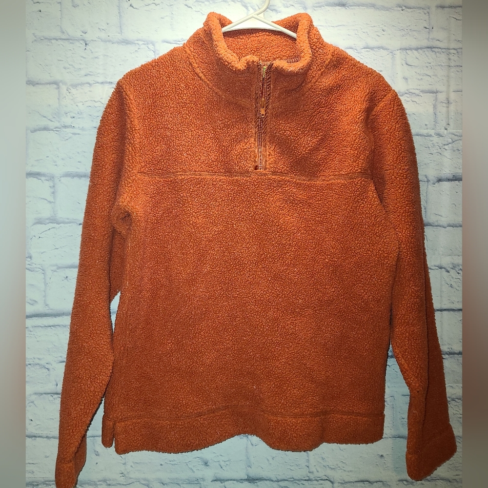 Orange Womens Cabelas Quarter Zip Size medium